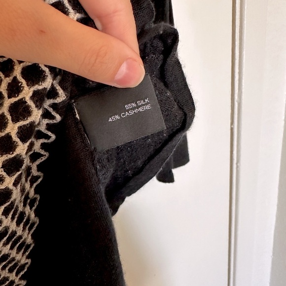 Saks Fifth Avenue Silk Cashmere Button Up Cardigan Sweater size S fall - Picture 7 of 13